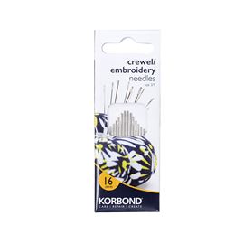 16 Piece Crewel and Embroidery Needles