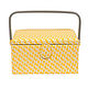Yellow Leaf Medium Sewing Basket