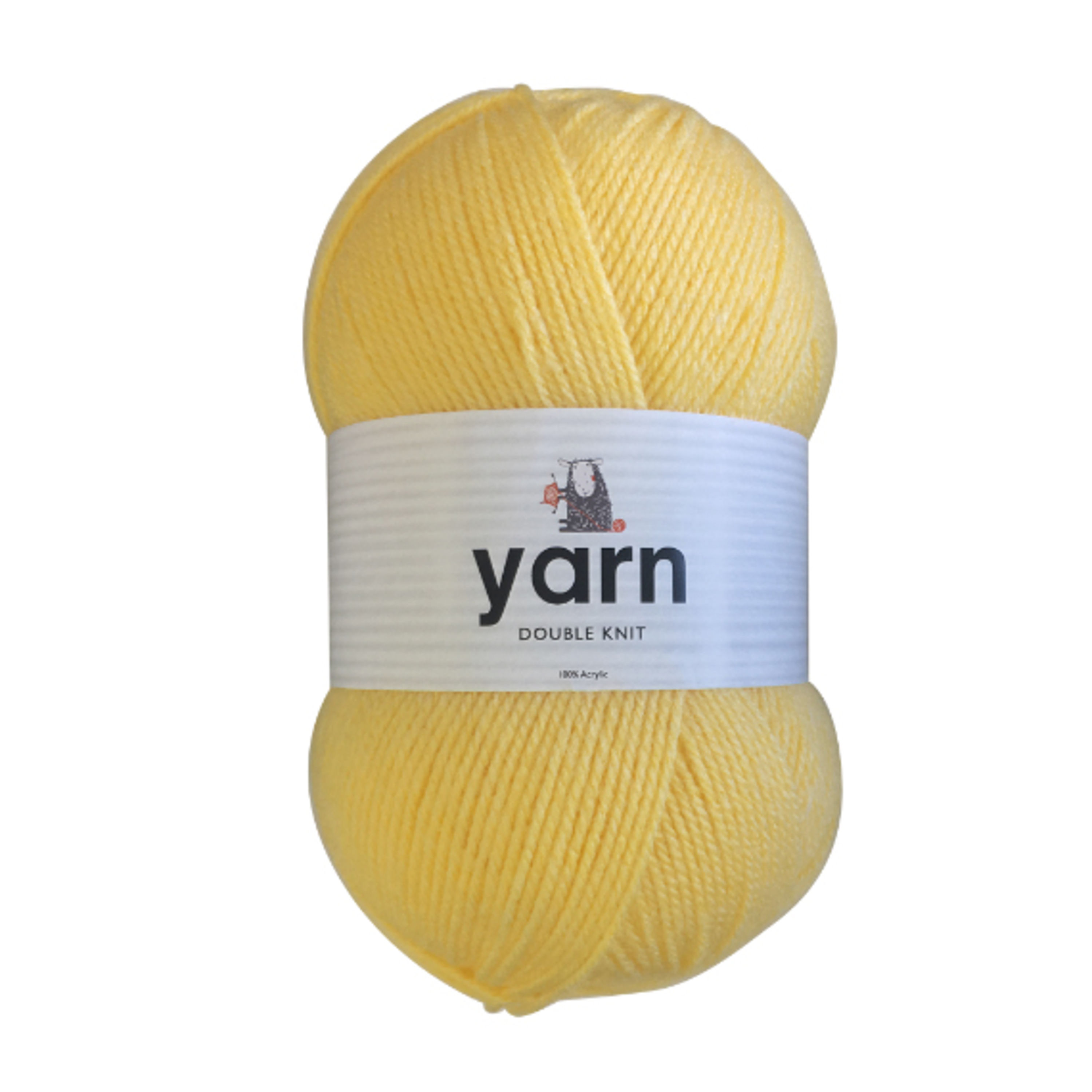 100g Light Yellow Double Knit Yarn